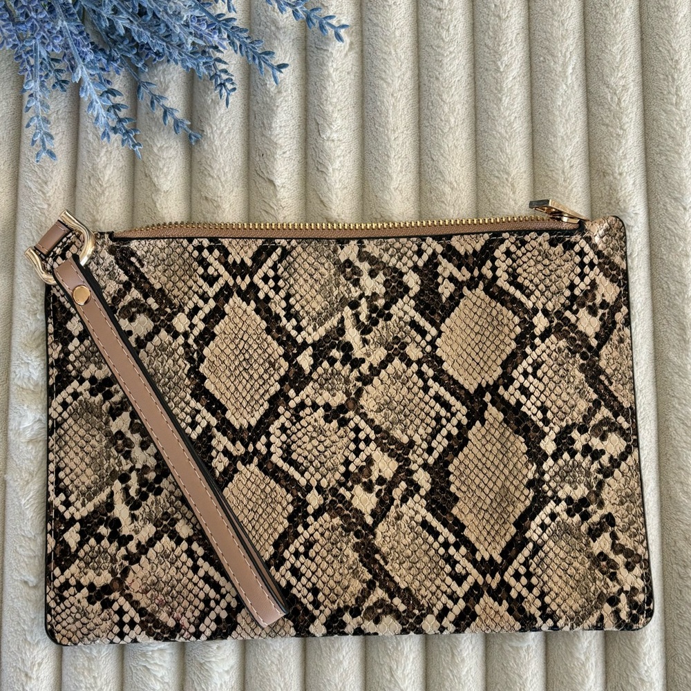 A New Day | Snake Print Wristlet
